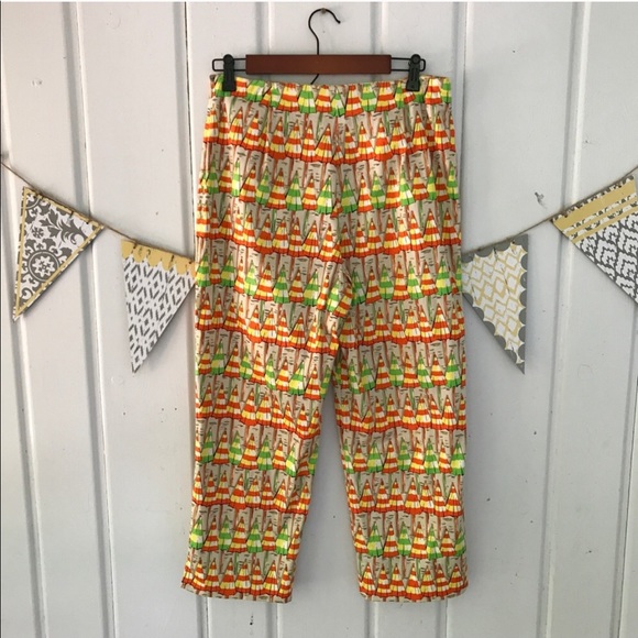 Eric Casual Beach Umbrella Print Capris Pants - Picture 2 of 5